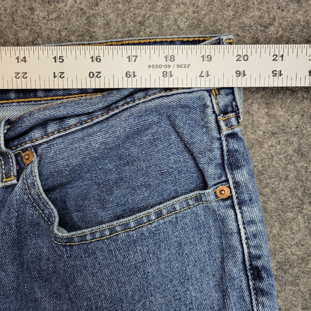 Levis 550 Jeans Mens 40x36 Blue Red Tab Americana Straight Leg Streetwear Dad - Picture 7 of 13
